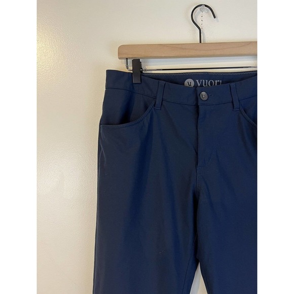 VUORI Men's Meta Tech Performance Pants Size 32 x 32 Navy - Picture 3 of 8
